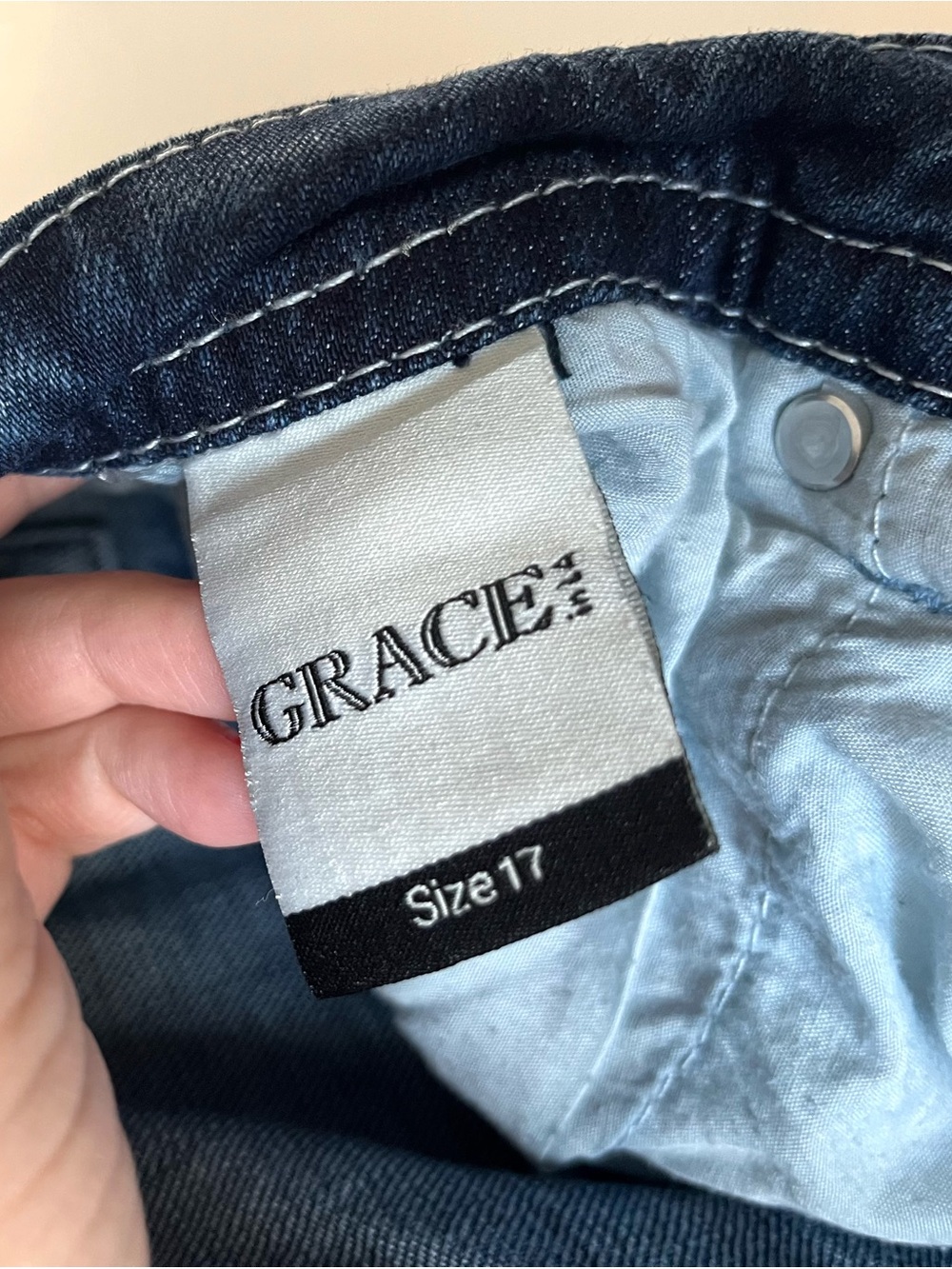 Grace in LA Embellished Bootcut Jeans Women's Size 17 Medium Wash -Western Ride - Picture 3 of 11